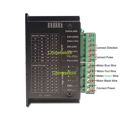 3Amp 1.2Nm singoli motore passo a passo di asse 57 bifasi + insieme di Cotroller di velocità di direzione di TB6600 4A 40V Driver+