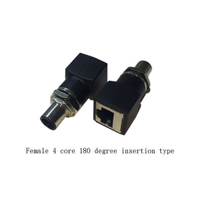 Spina di Ethernet RJ45 del fermaglio maschio del centro M12 4 all'adattatore o