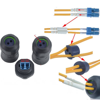 Connettore di cavo a fibra ottica all'aperto della rete dell'adattatore del cavo di Eextension IP68 impermeabile