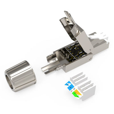 Le spine modulari Cat.6 Cat6A Cat7 della rete RJ45 hanno protetto l'alta velocità dei connettori 8P8C
