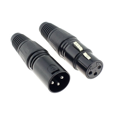 3 spina Jack Male Female Coupling Connector MIC Adapter del microfono dei perni XLR audio