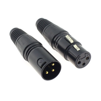 3 spina Jack Male Female Coupling Connector MIC Adapter del microfono dei perni XLR audio