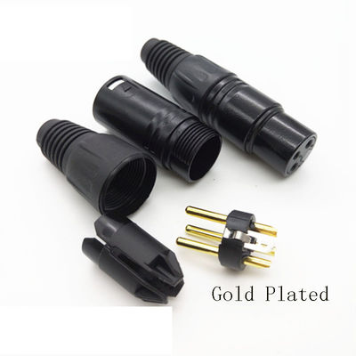 3 spina Jack Male Female Coupling Connector MIC Adapter del microfono dei perni XLR audio