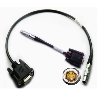 I dati cablano la femmina DB-9 a 5 Pin Aviation Connector per Leica 500 serie GPS al PC