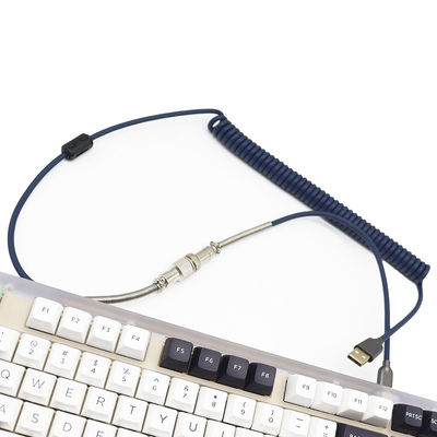 Il tipo tastiera meccanica di USB del porto di C ha arrotolato il connettore di aviazione del perno GX12 del cavo 4 coppia