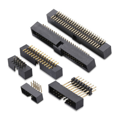 Fila tripla doppia di angolo del passo 1.27mm 2.0mm la singola di Pin Header del connettore maschio 2.54mm del PWB SMT ha personalizzato