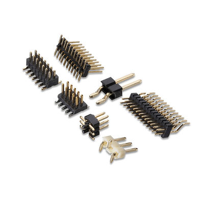 Fila tripla doppia di angolo del passo 1.27mm 2.0mm la singola di Pin Header del connettore maschio 2.54mm del PWB SMT ha personalizzato