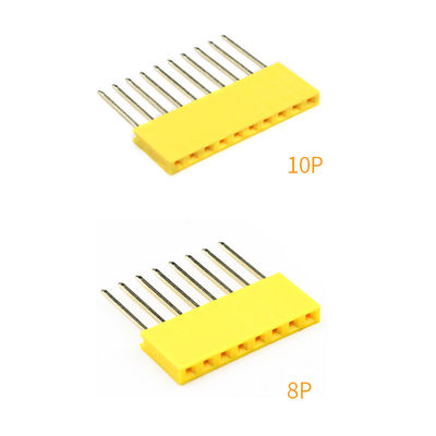 60pcs ha colorato il connettore lungo diritto del PWB di Pin Header 11mm Pin Socket di singola fila di 2.54mm