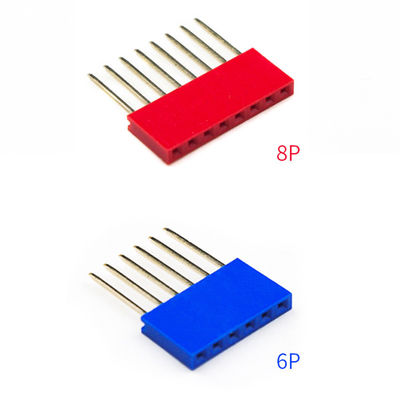 60pcs ha colorato il connettore lungo diritto del PWB di Pin Header 11mm Pin Socket di singola fila di 2.54mm