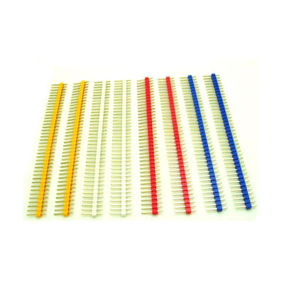 150pcs ha colorato l'oro femminile diritto dell'incavo X120 di Pin Header X30 di singola fila di 2.54mm placcato