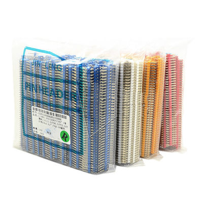 2x40P colorato 40Pin 2.54mm 0,1&quot; doppio maschio diritto Pin Header Strip di fila