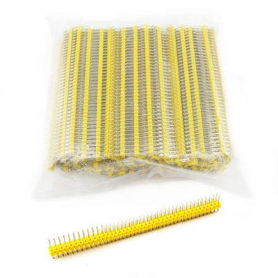 2x40P colorato 40Pin 2.54mm 0,1&quot; doppio maschio diritto Pin Header Strip di fila