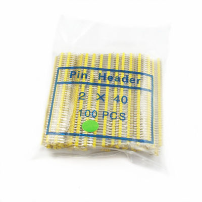 2x40P colorato 40Pin 2.54mm 0,1&quot; doppio maschio diritto Pin Header Strip di fila