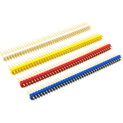 2x40P colorato 40Pin 2.54mm 0,1&quot; doppio maschio diritto Pin Header Strip di fila
