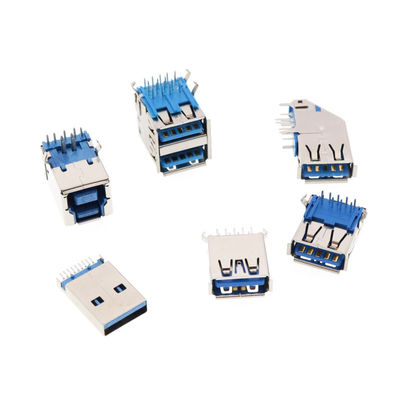 Tipo connettore femminile della doppia porta o singolo di USB 3,0 del bordo del PWB di Jack dell'incavo di A per il computer portatile del computer portatile