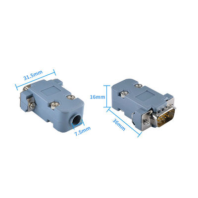 D-sotto connettore di perno 15 di DB9 RS232 9 Pin Male Female DB15 VGA Hood Cover Backshell di plastica