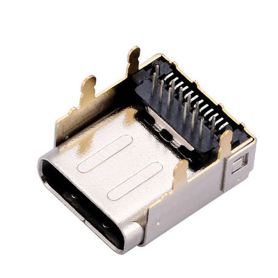 Tipo doppio perno Jack Charging Port femminile di Shell Extra High 24P USB 3,1 di strato del recipiente 24 di C