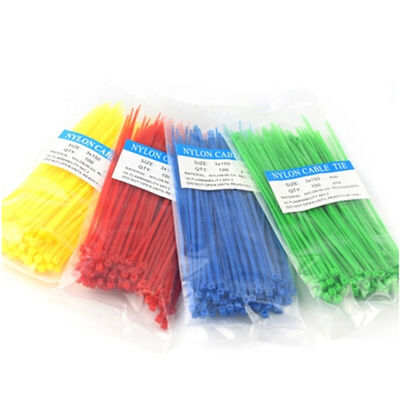 legami d'imballaggio autobloccanti di nylon di plastica variopinti dello zip del cavo del cavo di 150mm x di 2.5mm