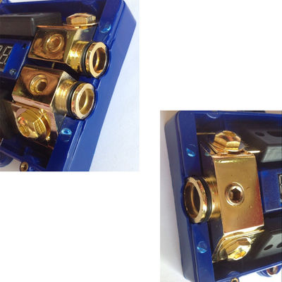 1 fuori nell'audio supporto del fusibile di potere LED dell'automobile 2 che collega il blocchetto terminali a massa di distribuzione via cavo
