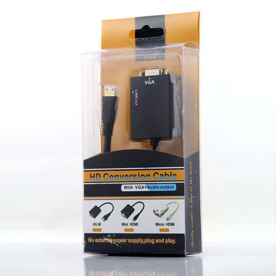 maschio di 1080p Hdmi alla femmina di VGA con l'audio adattatore del convertitore di cavo per il PC di HDTV