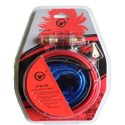 5 metri di audio kit di cablaggi del cavo dell'automobile 8GA di potere dell'amplificatore di lunghezza del Subwoofer con il supporto del fusibile