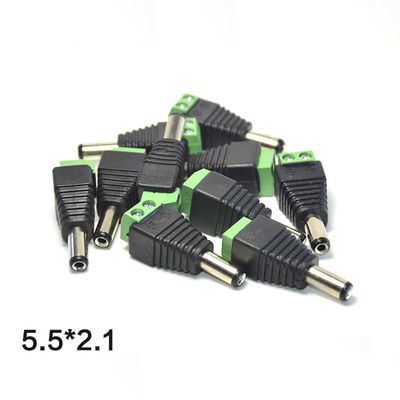 adattatore maschio di corrente continua di 2.1mm x di 5.5mm Jack per le lampade fluorescenti della macchina fotografica LED del CCTV