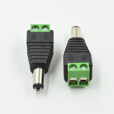 adattatore maschio di corrente continua di 2.1mm x di 5.5mm Jack per le lampade fluorescenti della macchina fotografica LED del CCTV