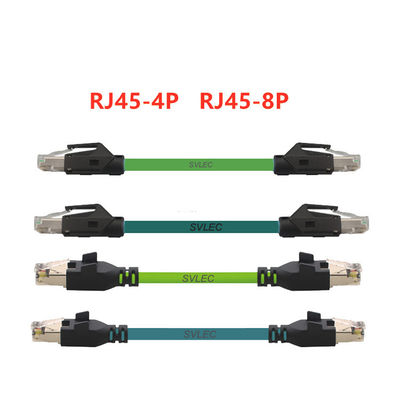 Il cavo a catena M12 di resistenza flessibile alla rete Ethernet della spina RJ45 cabla il carceriere del cablaggio Cat6