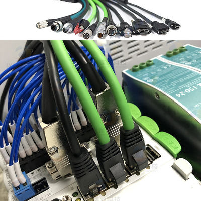 Il cavo a catena M12 di resistenza flessibile alla rete Ethernet della spina RJ45 cabla il carceriere del cablaggio Cat6