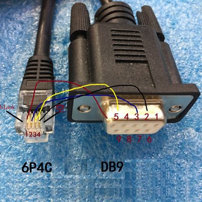 Porto di serie femminile di COM DB9 RS232 al cavo di Exapansion del connettore di RJ11 RJ12