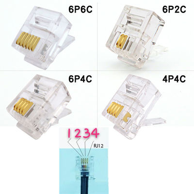 Porto di serie femminile di COM DB9 RS232 al cavo di Exapansion del connettore di RJ11 RJ12