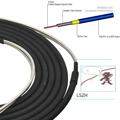 Il cavo a fibre ottiche corazzato all'aperto con il connettore della st dello Sc LC di FC ha montato 30 - 1000 metri