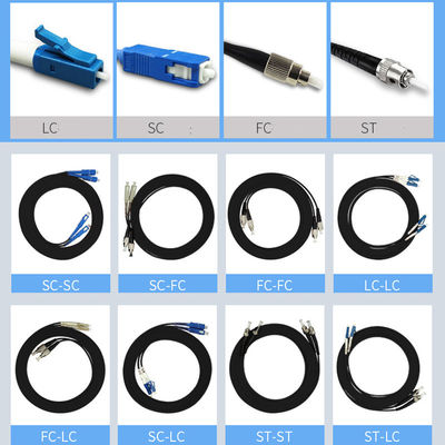 Il cavo a fibre ottiche corazzato all'aperto con il connettore della st dello Sc LC di FC ha montato 30 - 1000 metri