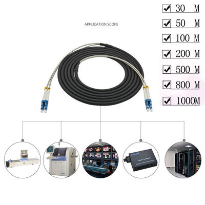 Il cavo a fibre ottiche corazzato all'aperto con il connettore della st dello Sc LC di FC ha montato 30 - 1000 metri