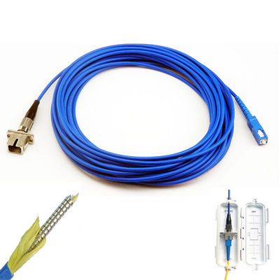 Il cavo di estensione a fibra ottica corazzato all'aperto con l'adattatore del connettore dello Sc ha montato