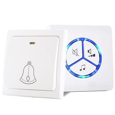 Nessun campanello alimentabile impermeabile senza fili 85V - del bottone di commutatore di spinta della presa a muro di campanello per porte della batteria CA 265V