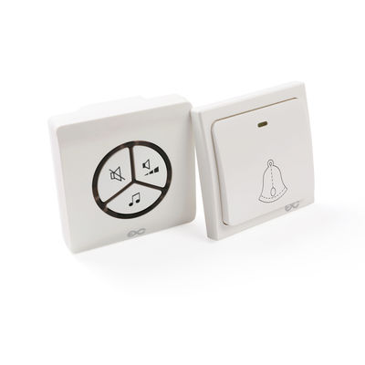 Nessun campanello alimentabile impermeabile senza fili 85V - del bottone di commutatore di spinta della presa a muro di campanello per porte della batteria CA 265V