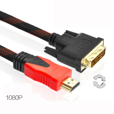 HDMI al maschio pieno di sostegno di cavo di DVI 24+1 1080P HDMI all'adattatore ad alta velocità maschio Cabl di DVI-D