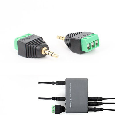 maschio Jack Female Plug della cuffia stereo 3-Pole di 3.5mm audio all'adattatore del blocchetto terminali della vite