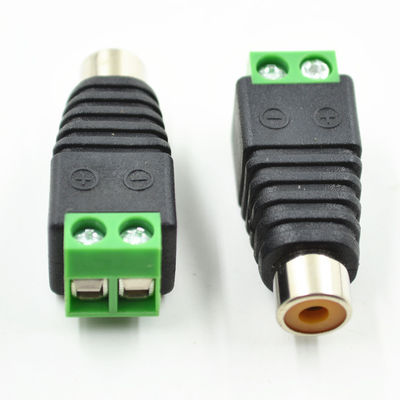 Audio video avoirdupois RCA femminile del cavo di UTP Cat5 Cat6 ai blocchetti terminali della vite