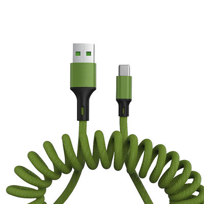 Il tipo veloce tastiera meccanica di USB del cavo della tassa di C 5A ha arrotolato il cavo intrecciato cavo del caricatore di dati