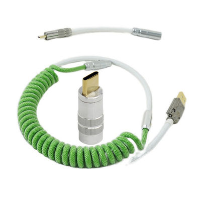 Il tipo sezionale il carico di C USB cabla il kit di cablaggi arrotolato staccabile della tassa di dati della tastiera meccanica