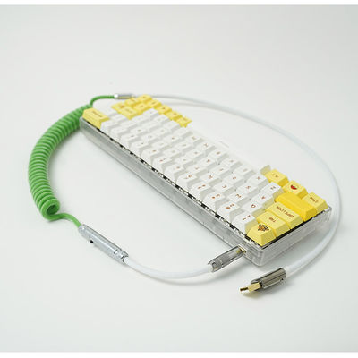 Il tipo sezionale il carico di C USB cabla il kit di cablaggi arrotolato staccabile della tassa di dati della tastiera meccanica