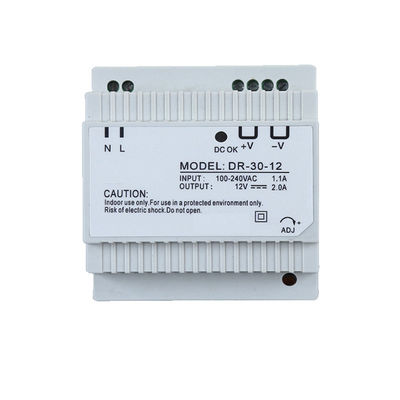 Alimentazione elettrica di modo di commutazione della ferrovia di baccano dell'uscita di CC di DR-30-24 24W 24V 1.5A