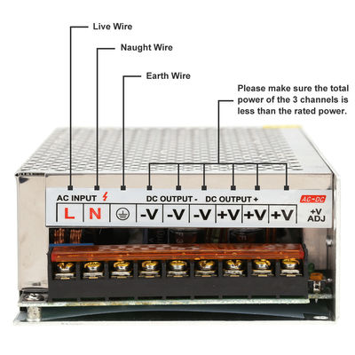 Commutatore AC100-120V/AC200-240V 3CH del trasformatore di Power Supply Adapter del driver del LED per la luce della corda della striscia del LED