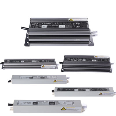 La CC 12V 60W che accende il driver impermeabile Power Supply IP67 del trasformatore LED ha introdotto l'adattatore di AC170-250V per la striscia del LED