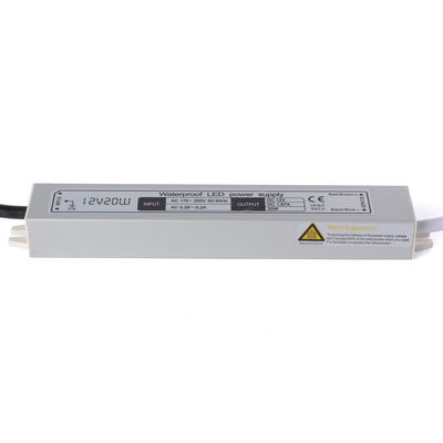La CC 12V 20W che accende il driver impermeabile Power Supply IP67 del trasformatore LED ha introdotto l'adattatore di AC170-250V per la striscia del LED