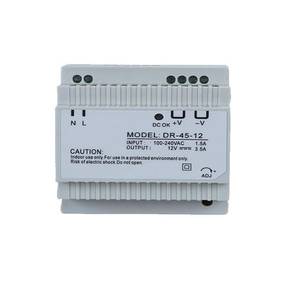 Alimentazione elettrica di modo di commutazione della ferrovia di baccano dell'uscita di CC di DR-45-12 45W 12V 3.5A
