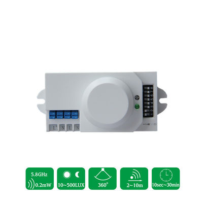Il corpo di CA 110V/220V 5.8GHz del sensore di radar a microonde fa segno all'interruttore della luce del rivelatore di HF