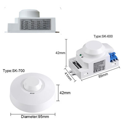 Il corpo di CA 110V/220V 5.8GHz del sensore di radar a microonde fa segno all'interruttore della luce del rivelatore di HF